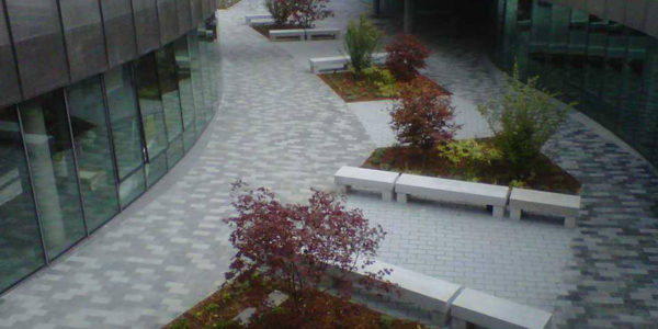 Commercial paver project in Marin County