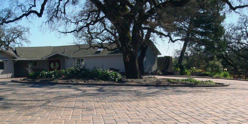 Permeable pavers used to create a spectacular driveway