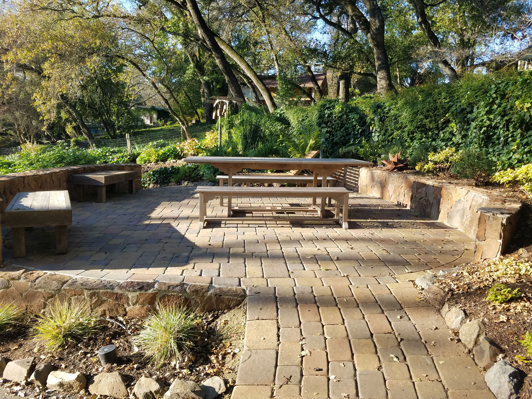 Paver patio project by The Legacy Paver Group