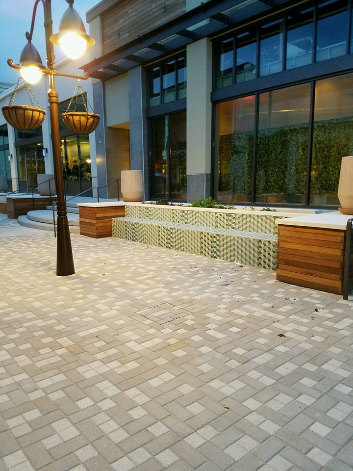 Stone pavers by Legacy Paver Group for the Town Center in Corte Madera