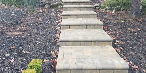 Paver step pathway by The Legacy Paver Group