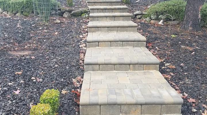 Paver step pathway by The Legacy Paver Group